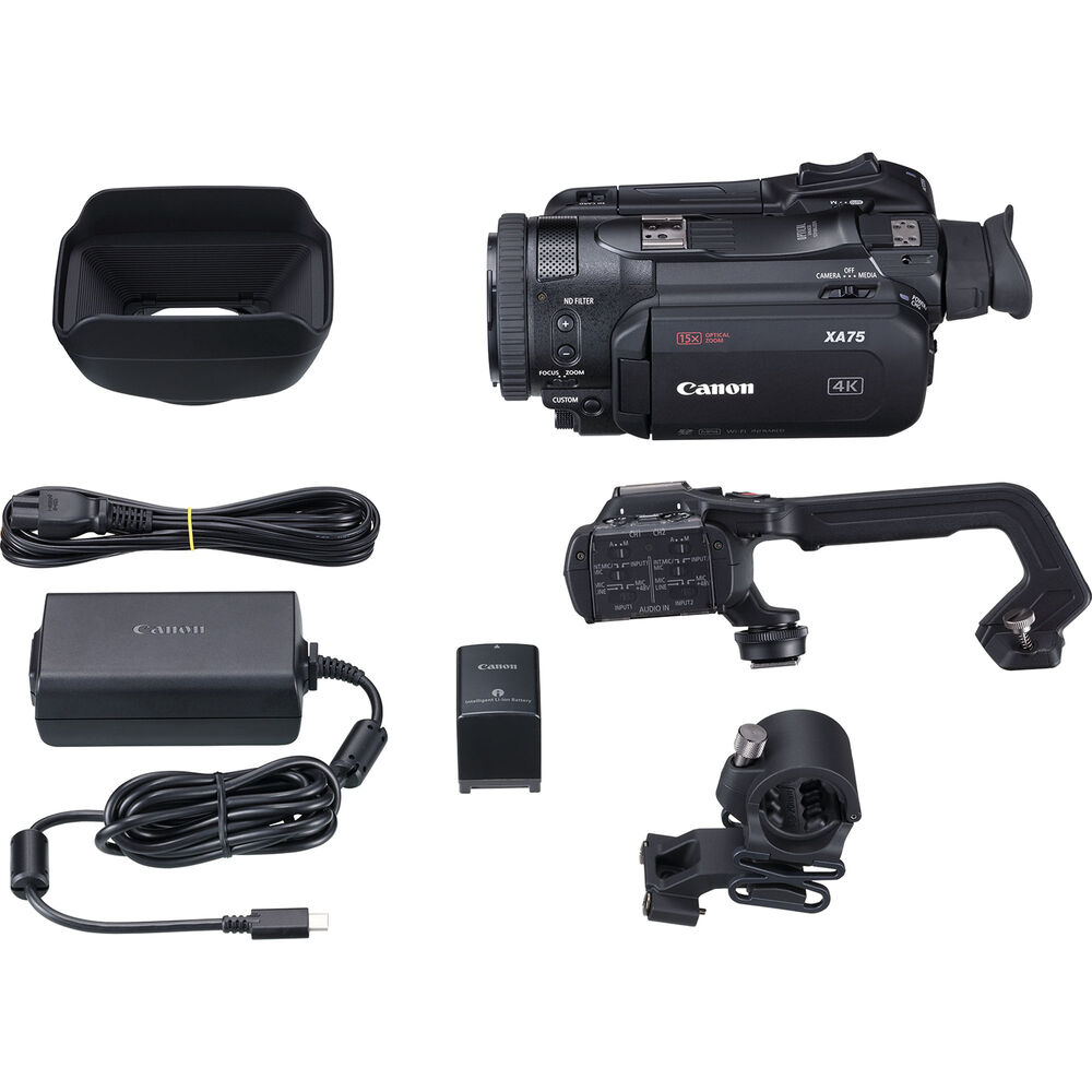 Caméscope Canon XA75 UHD 4K30 avec mise au point automatique double pixel PAL - 5735C002