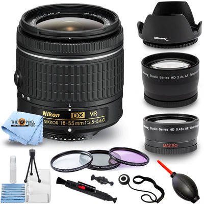 Ensemble de filtres d'objectif Nikon AF-P DX NIKKOR 18-55 mm f/3.5-5.6G VR - Nouveau dans une boîte blanche