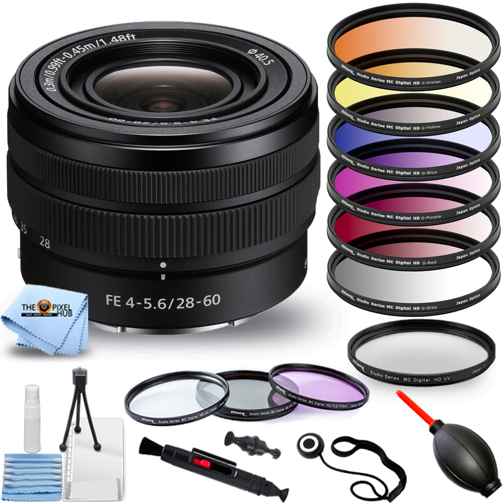 Objectif Sony FE 28-60 mm f/4-5.6 SEL2860 neuf dans une boîte blanche + kit de filtres