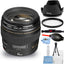 Canon EF 85mm f/1.8 USM Lens 2519A003 - Essential UV Filter Bundle