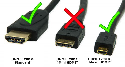 Câble micro HDMI vers HDMI de 6 pieds pour téléphone Motorola Xoom Atrix 2 Droid X