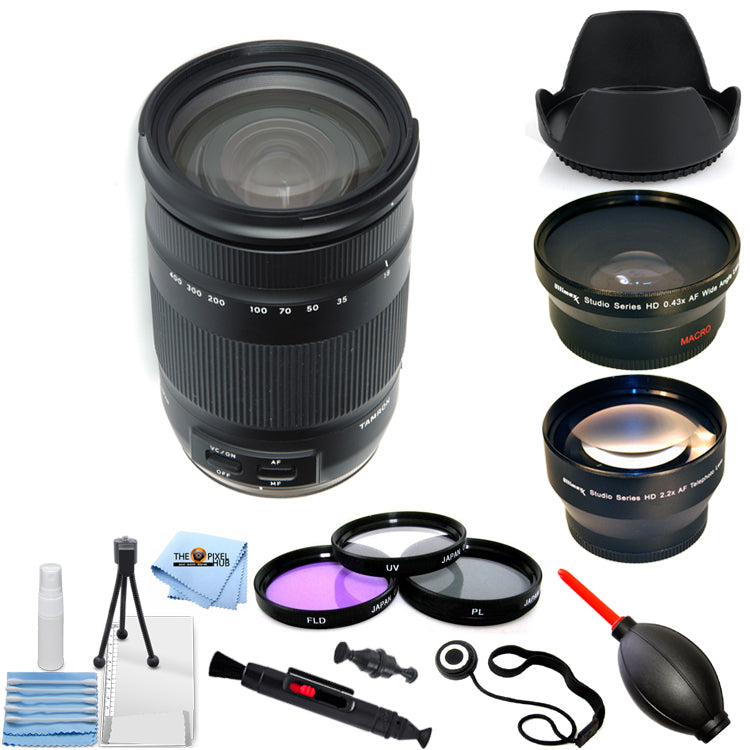 Objectif Tamron 18-400 mm f/3.5-6.3 Di II VC HLD pour Nikon F - Kit de filtres