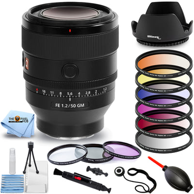 Objectif Sony FE 50 mm f/1.2 GM SEL50F12GM - Ensemble d'accessoires 15 pièces