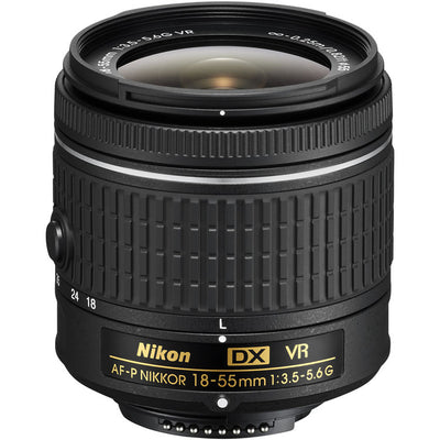 Nikon AF-P DX NIKKOR 18-55mm f/3.5-5.6G VR Lens - New in White Box