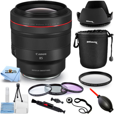 Canon RF 85mm f/1.2L USM DS Lens 3450C002 - 10PC Accessory Bundle