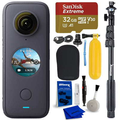 Caméra de poche Insta360 ONE X2 CINOSXX/A + 32 Go + Monopode + Bobber Bundle