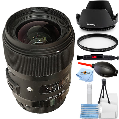 Sigma 35mm f/1.4 DG HSM Art Lens for Nikon F 340-306 - Essential UV Bundle