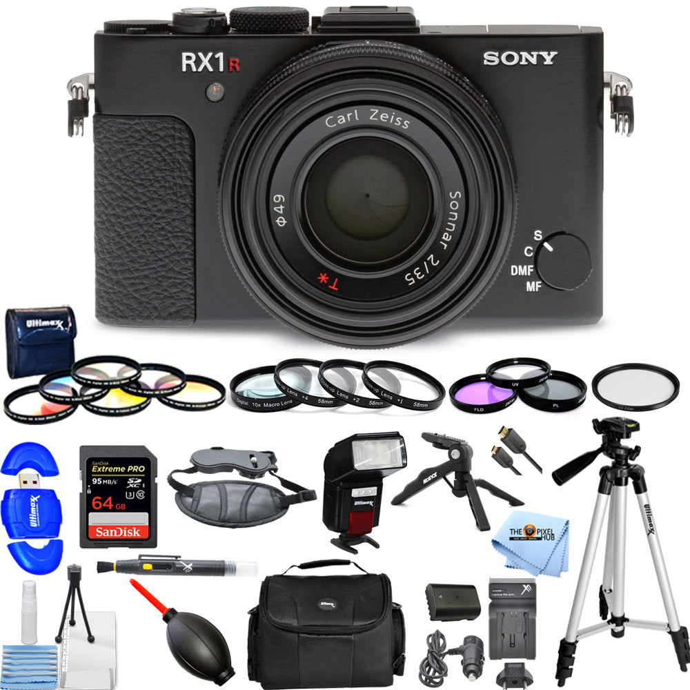 Appareil photo numérique Sony Cyber-shot DSC-RX1R II 42 MP - Ensemble d'accessoires 18 pièces