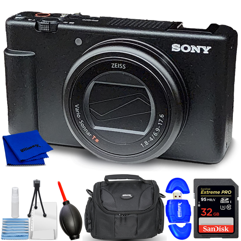 Appareil photo numérique Sony ZV-1 II (noir) ZV1M2/B - Ensemble d'accessoires 7 pièces