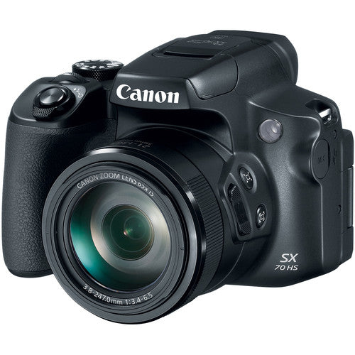 Appareil photo numérique Canon PowerShot SX70 HS 3071C001 + 32 Go + kit d'éclairage LED