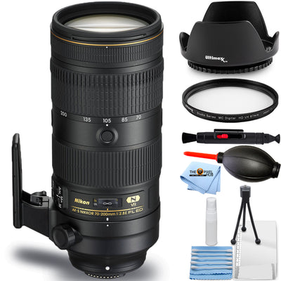 Objectif Nikon AF-S NIKKOR 70-200 mm f/2.8E FL ED VR - Ensemble de filtres UV essentiels