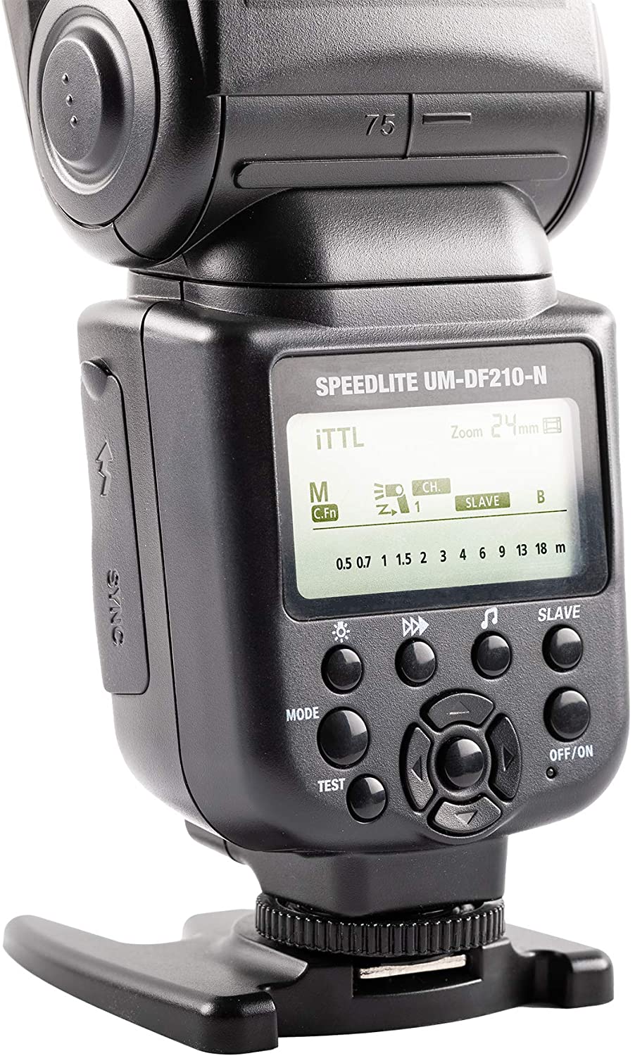 Flash Ultimaxx Professional Dynamic DF210 pour reflex numérique Nikon - Ensemble de piles AA