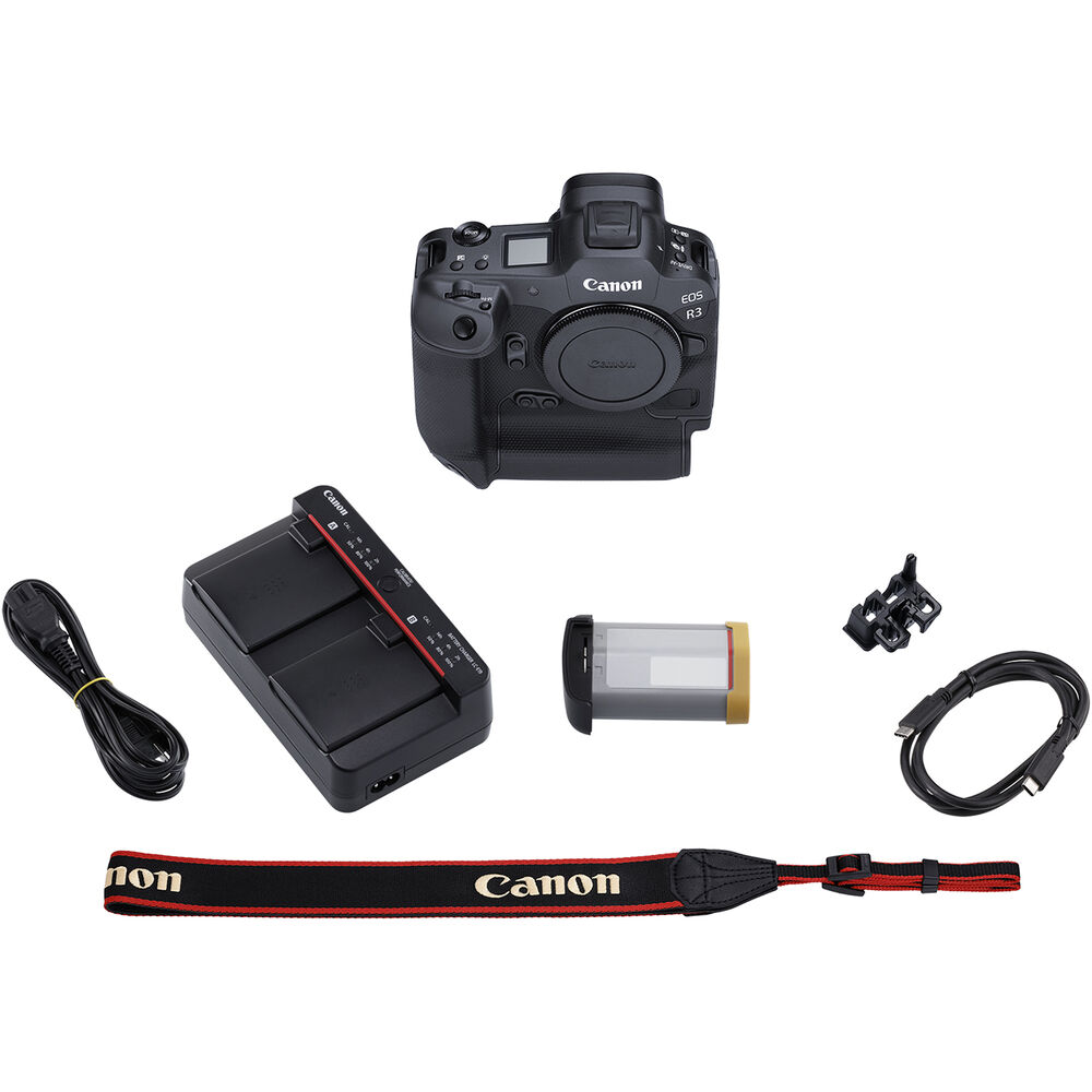 Canon EOS R3 Mirrorless Digital Camera (Body Only) - 12PC Accessory Bundle