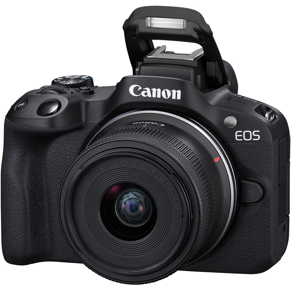 Appareil photo sans miroir Canon EOS R50 avec objectif 18-45 mm (noir) - 5811C012