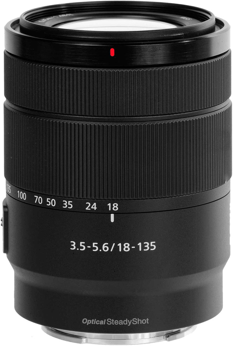 Objectif Sony E 18-135 mm f/3.5-5.6 OSS (SEL18135) – Emballage en vrac, boîte blanche