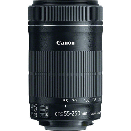 Objectif Canon EF-S 55-250 mm f/4-5.6 IS STM - Lot d'accessoires 20 pièces