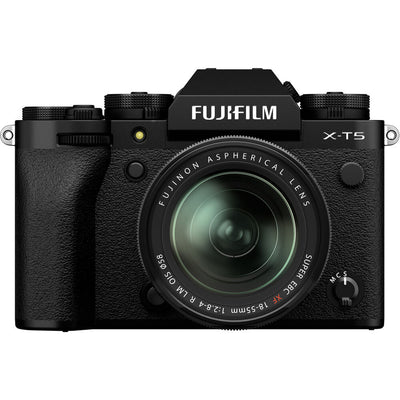 Appareil photo sans miroir FUJIFILM X-T5 et objectif XF 18-55 mm f/2.8-4 R LM OIS (noir)