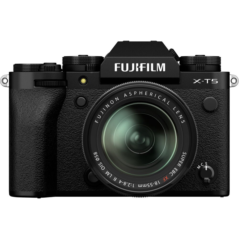 Appareil photo sans miroir FUJIFILM X-T5 et objectif 18-55 mm (noir) - Ensemble d'accessoires 7 pièces