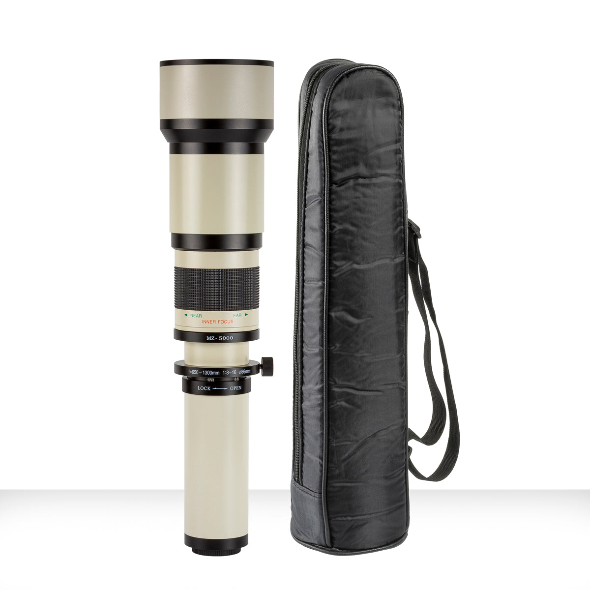 Objectif Super Zoom ULTIMAXX 650-1300mm f/8 pour Canon EF + Kit Filtre + Sac à Dos