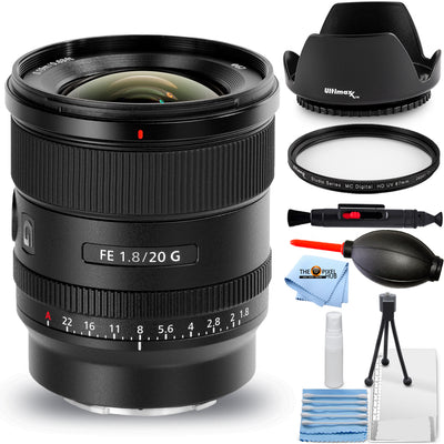 Objectif Sony FE 20 mm f/1,8 G SEL20F18G - Ensemble d'accessoires 7 pièces