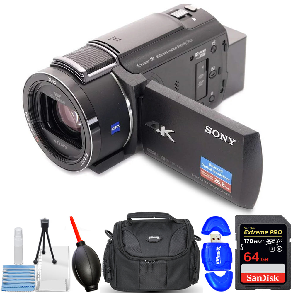 Photo 1 sur 2

 Sony FDR-AX43A Caméscope Handycam UHD 4K FDR-AX43A/B - Ensemble d'accessoires 7 pièces