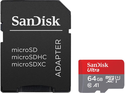 Carte mémoire SanDisk Ultra MicroSDHC UHS-I 64 Go 120 Mo/s avec adaptateur