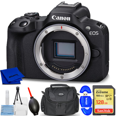 Canon EOS R50 Mirrorless Camera (Black) 5811C002 - 7PC Accessory Bundle