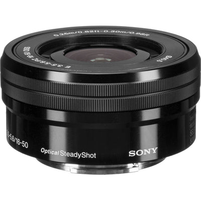 Objectif Sony E PZ 16-50 mm f/3,5-5,6 OSS + pochette d'objectif - Neuf dans une boîte blanche