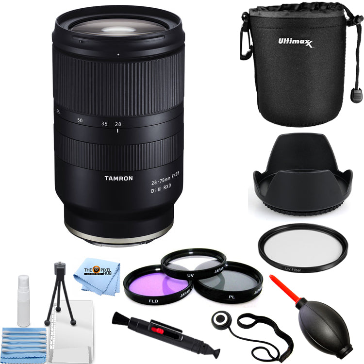 Objectif Tamron 28-75 mm f/2.8 Di III RXD pour kit de filtres Sony E A036 Pro