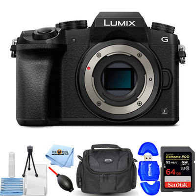 Appareil photo sans miroir Panasonic Lumix DMC-G7 (boîtier uniquement) - Ensemble d'accessoires 7 pièces