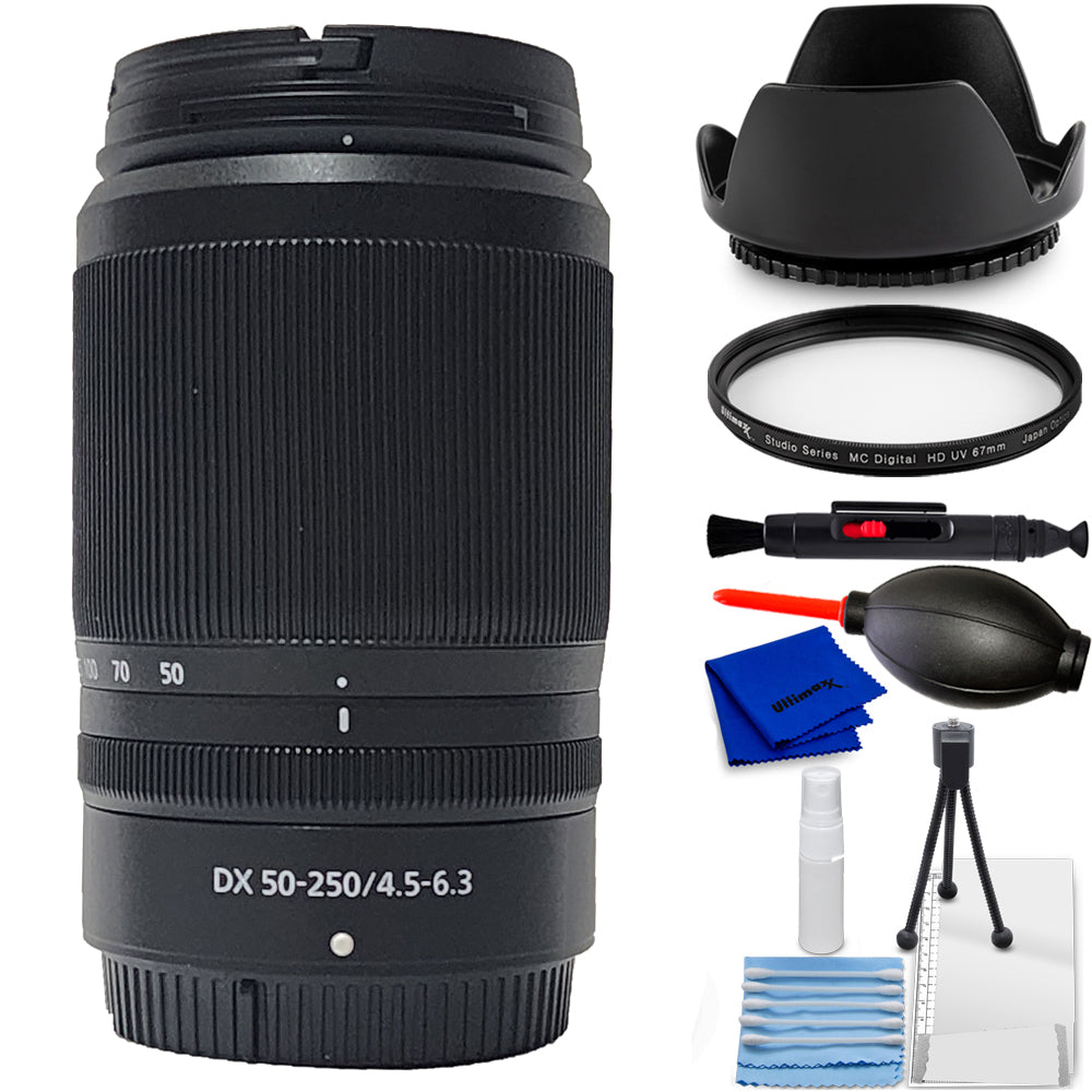 Nikon NIKKOR Z DX 50-250mm f/4.5-6.3 VR Lens 20085 - 7PC Accessory Bundle