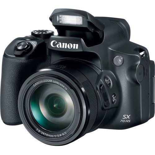 Appareil photo numérique Canon PowerShot SX70 HS 3071C001 + 32 Go + kit d'éclairage LED