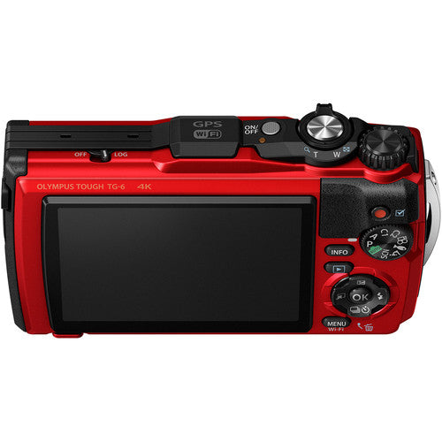 Olympus Tough TG-6 Digital Camera (Red) - V104210RU000