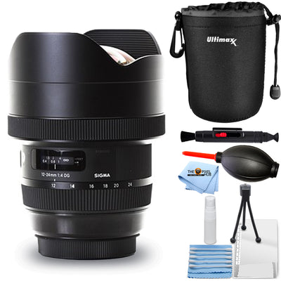 Sigma 12-24mm f/4 DG HSM Art Lens for Nikon F 205955 - Lens Pouch Bundle