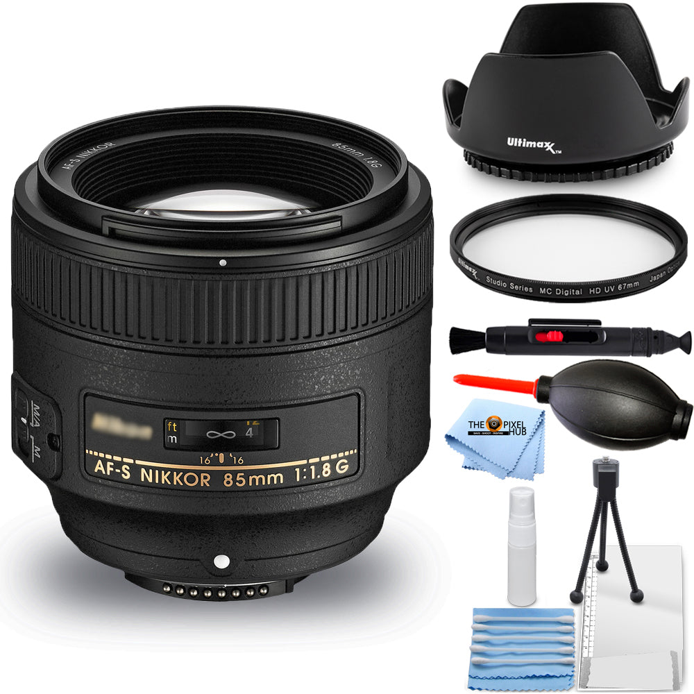 Objectif Nikon AF-S NIKKOR 85 mm f/1.8G 2201 – Ensemble de filtres UV essentiels