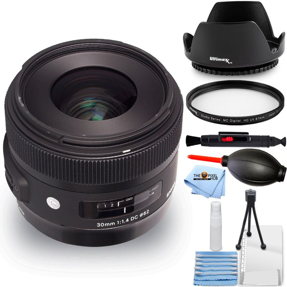 Objectif Sigma 30 mm f/1.4 DC HSM Art pour Sony 301-110 - Ensemble d'accessoires 7 pièces