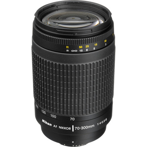 Nikon AF Zoom-NIKKOR 70-300mm f/4-5.6G Lens (Black) - 1928