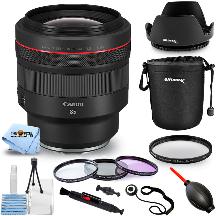 Objectif Canon RF 85 mm f/1,2L USM 3447C002 - Lot d'accessoires 10 pièces