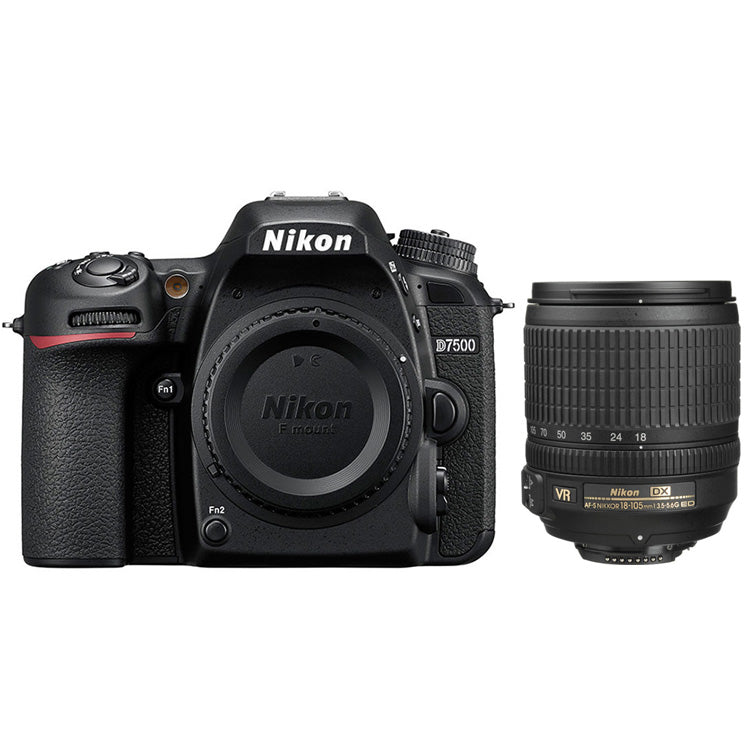 Nikon D7500 DSLR with AF-S VR NIKKOR 18-105mm VR lens