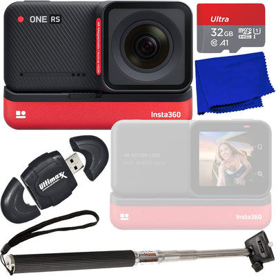 Insta360 ONE RS 4K Edition CINRSGP/E - 5PC Essential Accessory Bundle