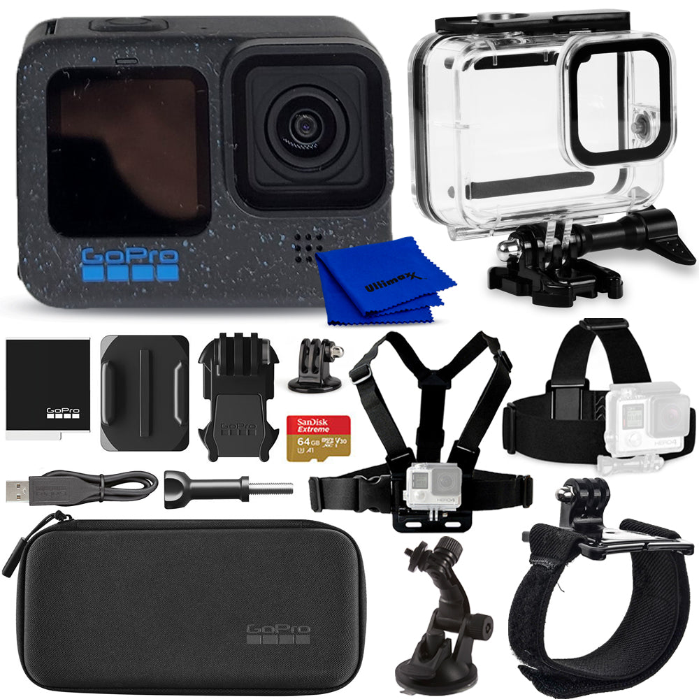 Ensemble spécialisé pour caméra d'action GoPro HERO12 Black - Kit d'accessoires 7 pièces