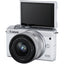 Appareil photo sans miroir Canon EOS M200 avec 15-45 mm (blanc) + 64 Go + pack flash