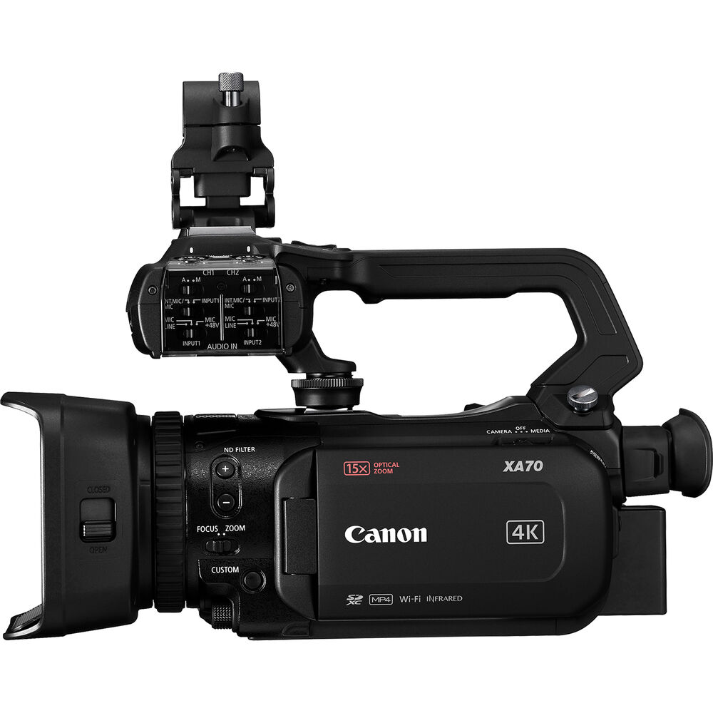 Caméscope Canon XA70 UHD 4K30 avec autofocus double pixel PAL - Ensemble d'accessoires