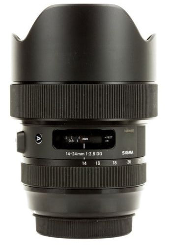 Objectif Sigma 14-24 mm f/2.8 DG HSM Art pour Canon EF + pochette d'objectif