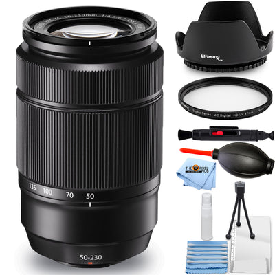 Objectif Fujifilm XC 50-230 mm f/4.5-6.7 OIS II (noir) – Lot de 7 accessoires