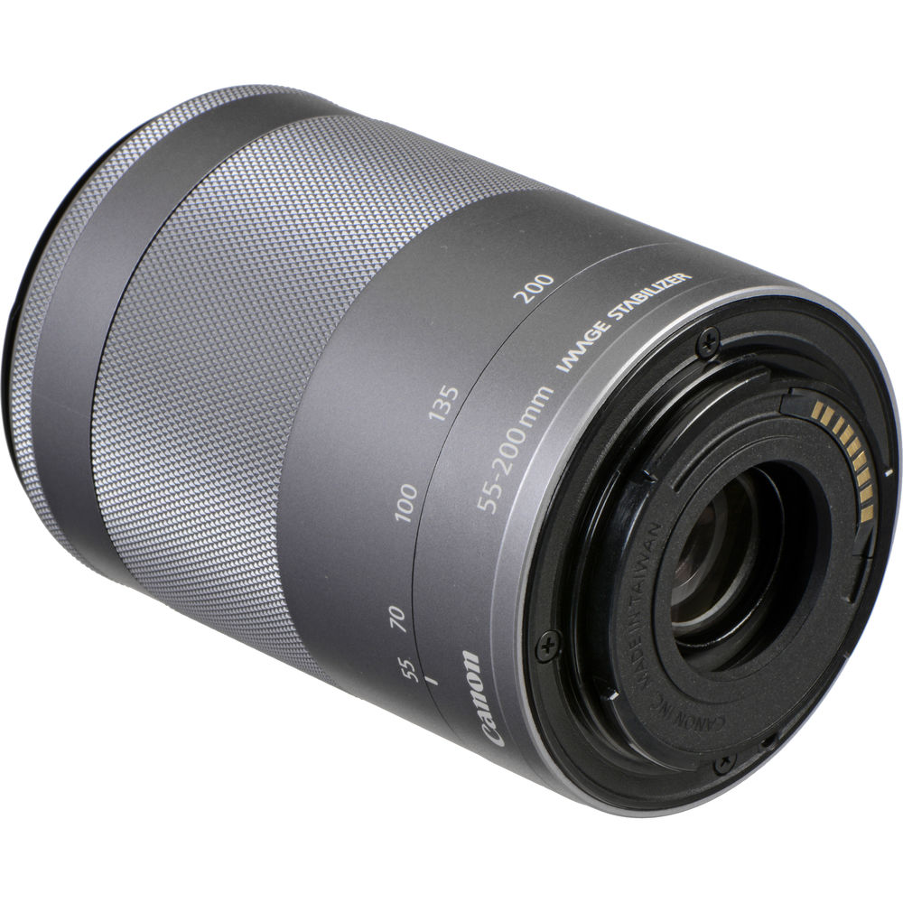 Objectif Canon EF-M 55-200 mm f/4.5-6.3 IS STM (argent) - 1122C002