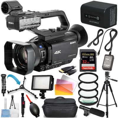 Sony HXR-NX80 Full HD XDCAM with HDR & Fast Hybrid AF - 12PC Accessory Bundle