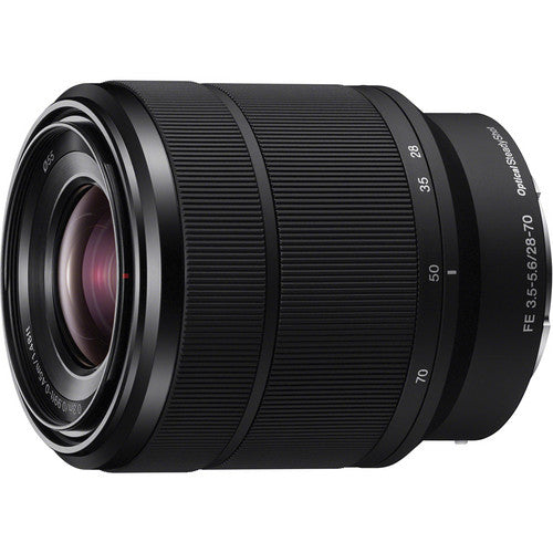 Objectif Sony FE 28-70 mm f/3.5-5.6 OSS (noir) + kit téléobjectif et objectif grand angle