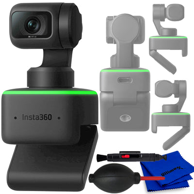 Insta360 Link UHD 4K AI Webcam CINSTBJ/A - Ensemble d'accessoires essentiels