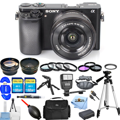 Appareil photo numérique sans miroir Sony Alpha a6000 avec objectif 16-50 mm MEGA BUNDLE